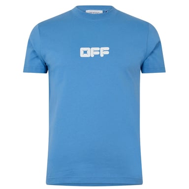 Off White Mens Cotton Slim T-Shirt (Allure)