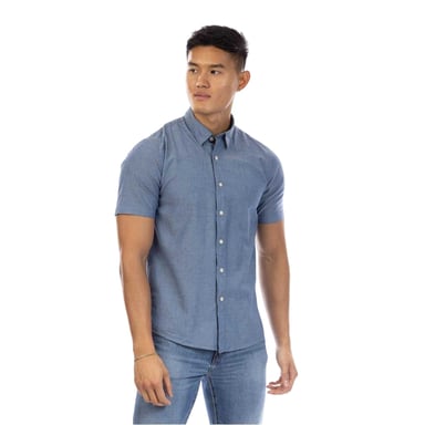 Peter Werth Mens Chambray Shirt (Indigo)