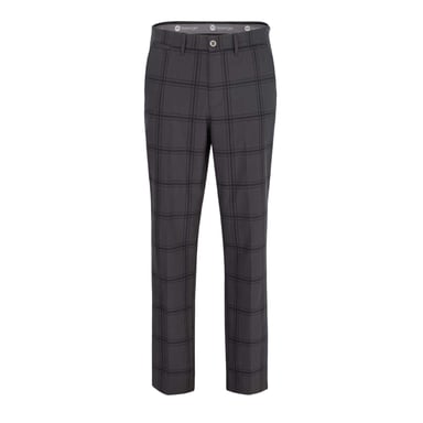 Slazenger Mens Checked Golf Trousers (Charcoal)