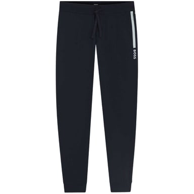 Boss Mens Side Logo Tapered Jogging Bottoms (Dark Blue)