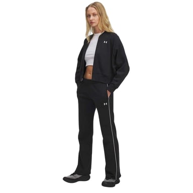 Under Armour Womens/Ladies Rival Side Stripe Flared Sweatpants (Black)