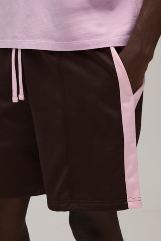 Regular Fit Stripe Tricot Jersey Shorts
