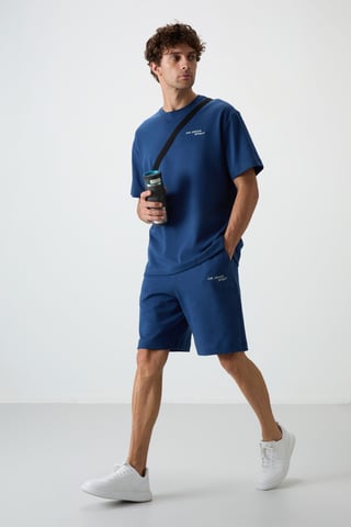 Oversized Short-Sleeve T-Shirt And Shorts Set