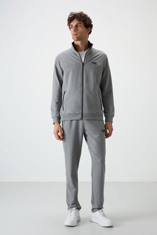 Men's Knit Fleece Sweatshirt And Pants Set