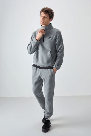 Men's Polyester Sweatshirt And Pants Set