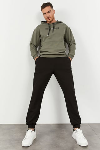 Oversized Hooded Sweatshirt And Pants Set
