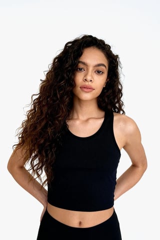 Ribbed Sleeveless Crop Top