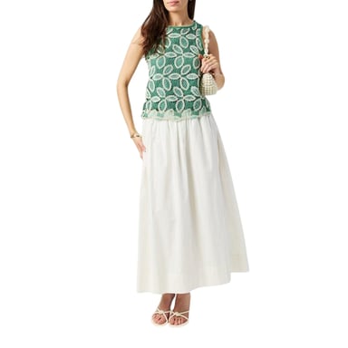 Vero Moda Womens/Ladies Lace Crew Neck Sleeveless Blouse (Birch)