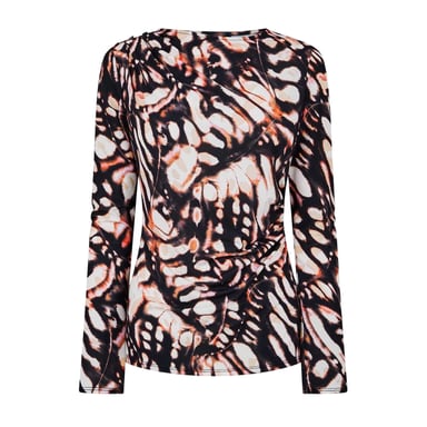 Biba Womens/Ladies Butterfly Lightweight Blouse (Butterfly Green)