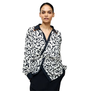 French Connection Womens/Ladies Twist Blouse (Black/Cream)