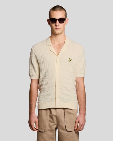 Revere Collar Knitted Resort Shirt