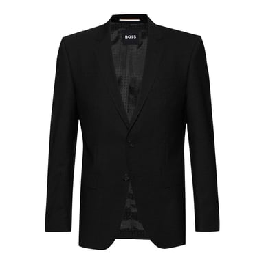 Boss Mens H-Huge Single-Breasted Slim Suit Jacket (Black)