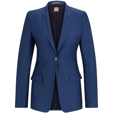 Boss Womens/Ladies Single-Breasted Slim Blazer (Blue)