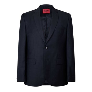 Hugo Boss Mens Wool Lapel Collar Blazer (Dark Blue)