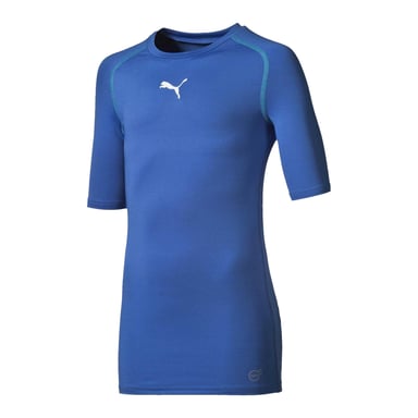 Puma Girls Fitted Short-Sleeved Base Layer Top (Blue)