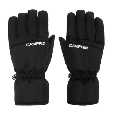 Campri Mens Logo Ski Gloves (Black)