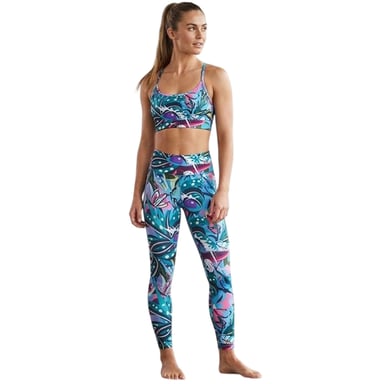 Reebok Womens/Ladies Abstract Sports Bra (Blue/Purple)
