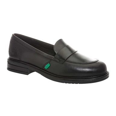 Kickers Womens/Ladies Lach Leather Loafers (Black)