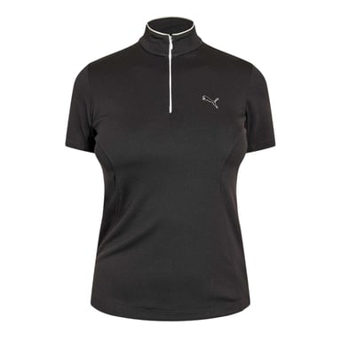 Puma Womens/Ladies Quarter Zip Polo Shirt (Black)