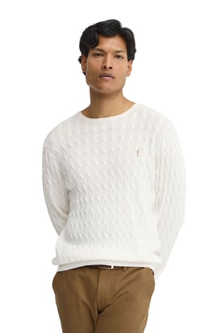 Men's Crew Neck Cable Knit Sweater PULLOVER14