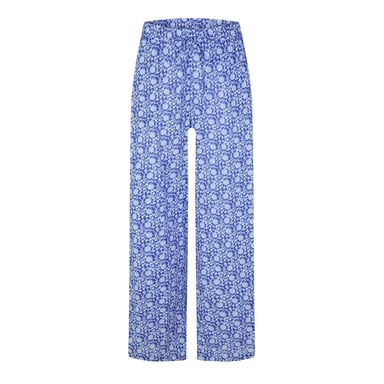 Vero Moda Womens/Ladies Lyca Floral Wide Leg Trousers (Dresden Blue)