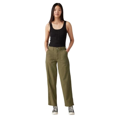 Levis Womens/Ladies Utility Pocket Trousers (Olive Night)
