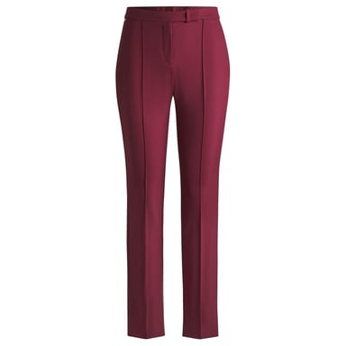 Boss Womens/Ladies Tizena High Waist Trousers (Dark Red)