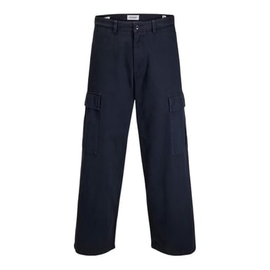 Jack And Jones Mens Owen Wide Leg Combat Trousers (Dark Navy)