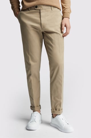 Tailored Suit Trousers in Stone