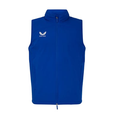 Castore Mens Rangers FC Quilted Panel Gilet (Blue/White)