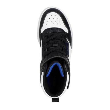 Skechers Childrens/Kids High-top Flat High Top Trainers (Black/White)