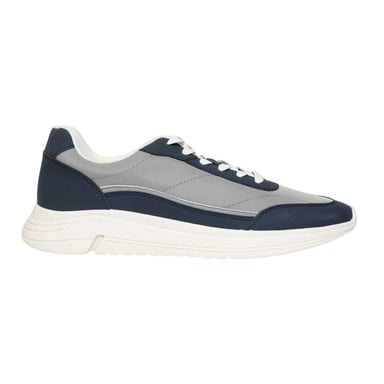 Threadbare Mens Ariba Textile Trainers (Navy)