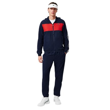Lacoste Mens Colour Block Logo Tennis Jacket (Navy)