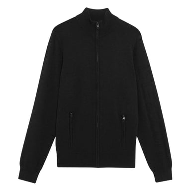 Lyle & Scott Mens Mock Neck Regular Track Jacket (Putty)
