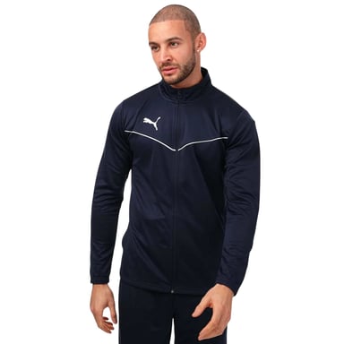 Puma Mens Team Rise Moisture Wicking Regular Training Jacket (Navy)