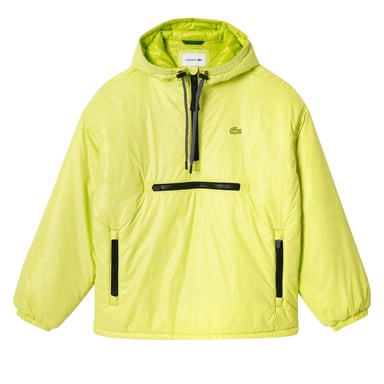 Lacoste Mens Popover Padded Hooded Jacket (Yellow)
