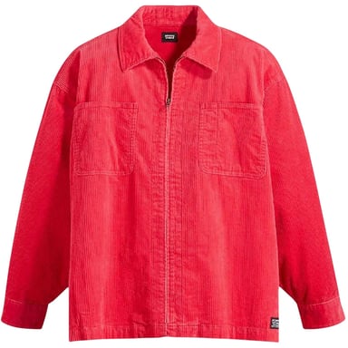 Levis Mens Skate Corduroy Relaxed Fit Overshirt (Raspberry)