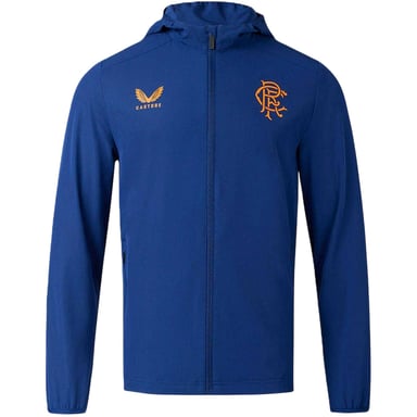 Castore Mens Rangers FC Hooded Jacket (Lapis Blue)