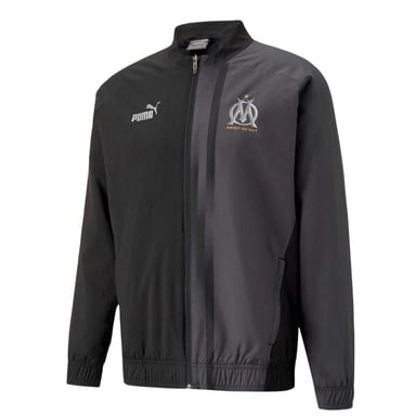 Puma Mens Prematch Olympique De Marseille FC Track Jacket (Black)