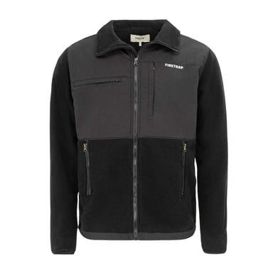 Firetrap Mens Colour Block Fleece Jacket (Black)