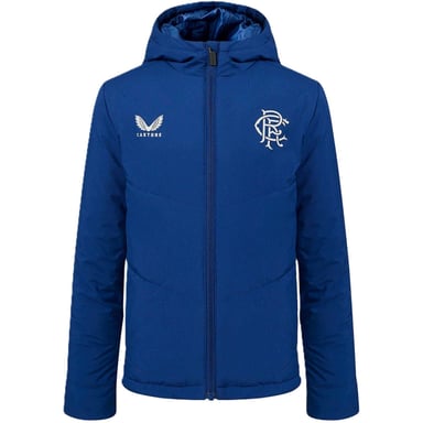 Castore Boys Rangers FC Coach Jacket (Blue/Grey)