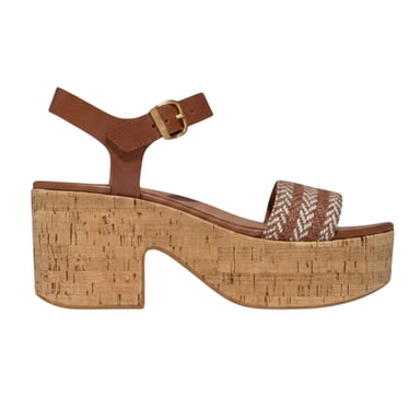 FitFlop Womens/Ladies Eloise Leather Platform Sandals (Tan)