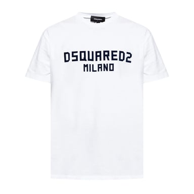 DSquared2 Mens Milano Cotton T-Shirt (White/Black)