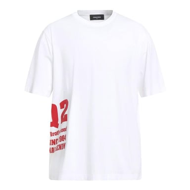 DSquared2 Mens Side Logo T-Shirt (White)