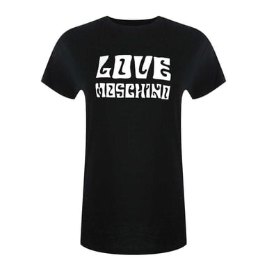 Love Moschino Womens/Ladies Groovy Logo Short-Sleeved T-Shirt (Black)