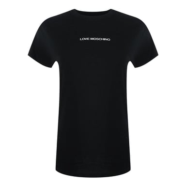 Love Moschino Womens/Ladies Logo Cotton T-Shirt (Black)