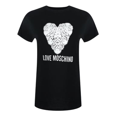 Love Moschino Womens/Ladies Heart T-Shirt (Black)