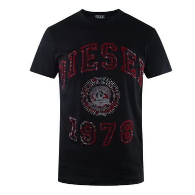 Diesel Unisex Adult Logo T-Shirt (Black)