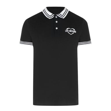 Love Moschino Mens Cotton Polo Shirt (Black)