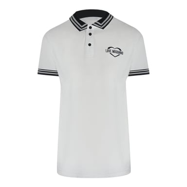 Love Moschino Mens Cotton Polo Shirt (White)